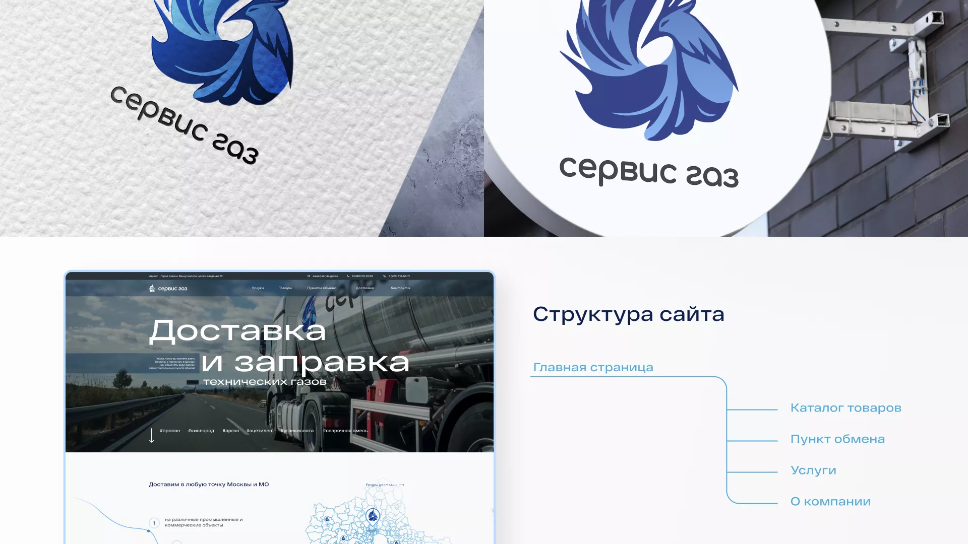 Создание сайта компании «Сервис газ» в Межгорье