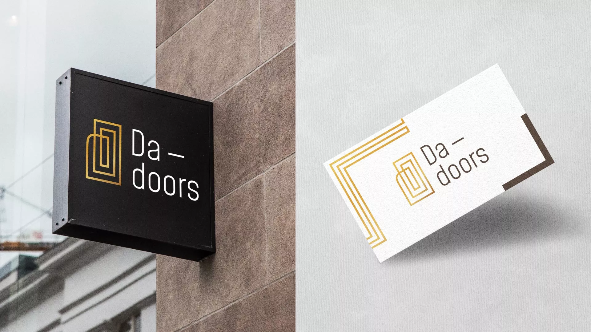 Разработка логотипа для компании «DA-DOORS» в Межгорье